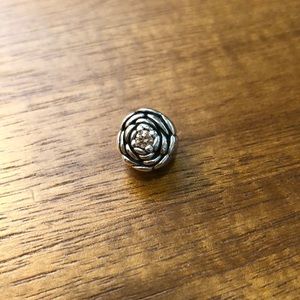Pandora Champagne Blooming Rose Charm